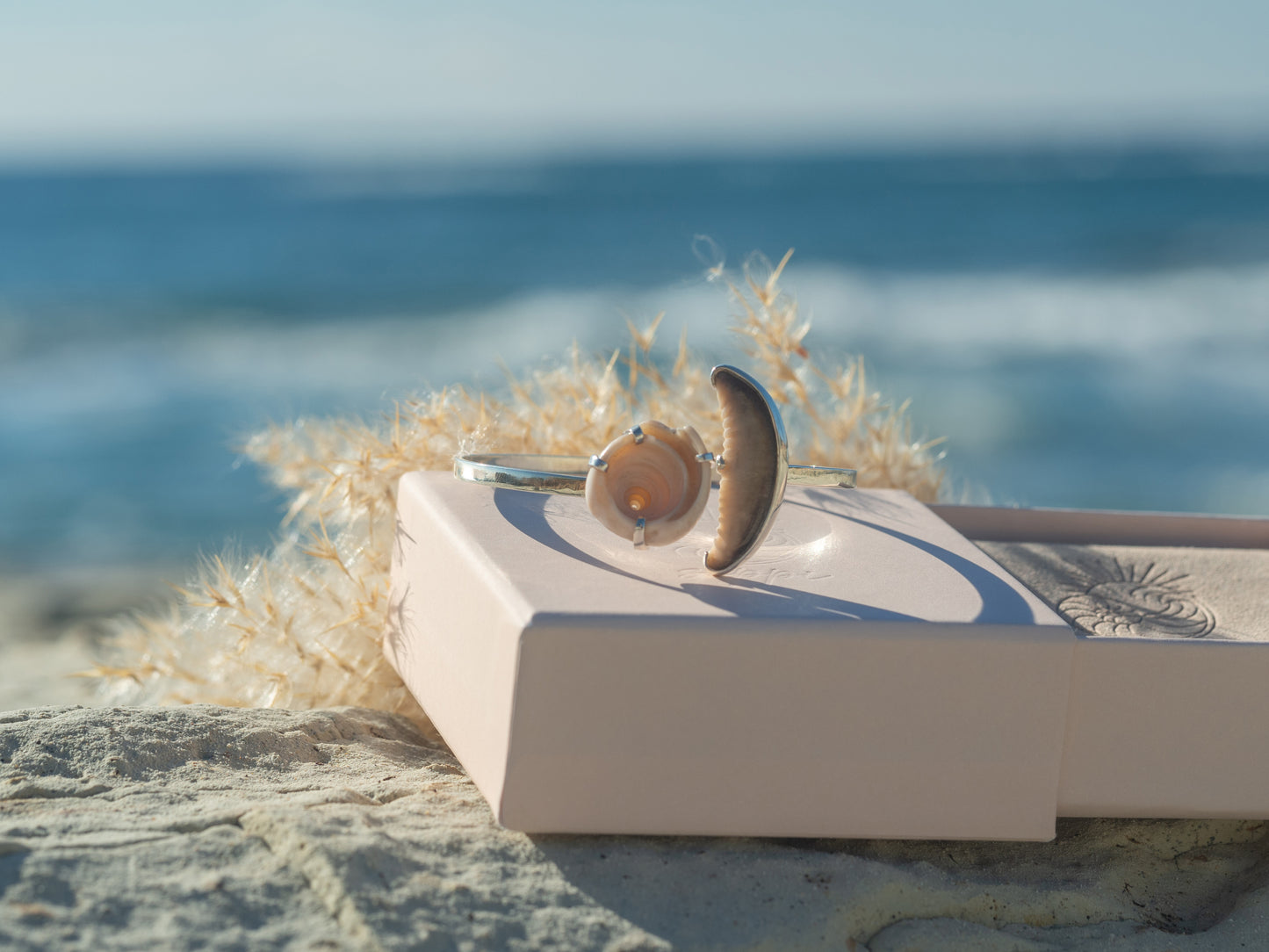 Unique Adjustable Seashell Bangle