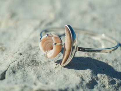 Unique Adjustable Seashell Bangle