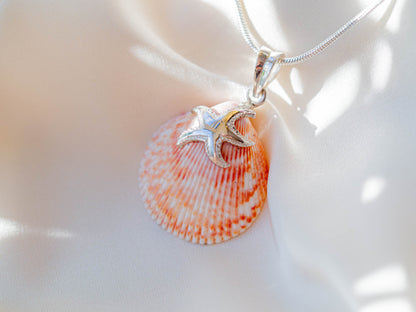 Starfish Natural Pink Shell Pendant